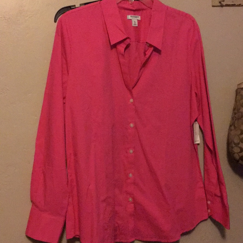 Hot Pink XL Old Navy Blouse